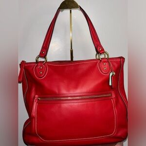 Coach Vibrant Red Shoulder Bag